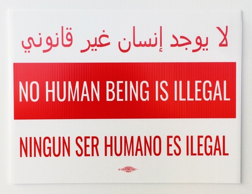 no_human_being_is_illegal_three_language