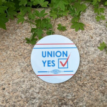 union, yes sticker