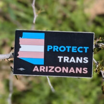 protect trans Arizonans sticker